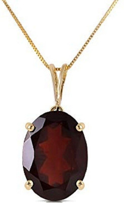 Gemzonite A+ Quality Garnet / Hessonite Pendant For Men & Women Gold-plated Garnet Stone Pendant