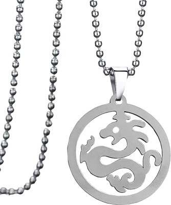 M Men Style Men Hip Hop Punk Flame Dragon Jewelry Charm Friendship Gift Pendant Necklace Sterling Silver Stainless Steel Pendant