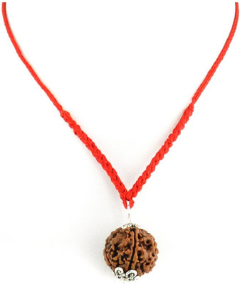 Jewelswonder 5 Mukhi Natural And Certified Rudraksha Pendant Wood