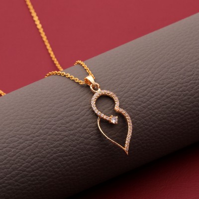 BELWICK pendant chain for girls Gold-plated Diamond Brass Pendant