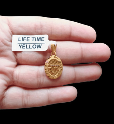 DIVS FASHION RAM PENDANT WITH MICRO GOLD PLATED Gold-plated Brass Pendant