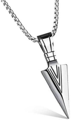 omaya jewels Arrow Pendant Set, Silver Alloy Pendant Set