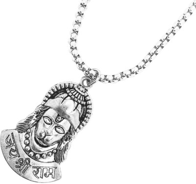 Fine Creation Trending stylish religious lord Hanuman bajrangbali Bala ji pandent Silver Brass, Alloy Pendant Set