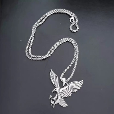 house of common Eagle Locket for Men & Women Pendant, Biker/Partywear/Dailywear Locket Sterling Silver Stainless Steel Pendant