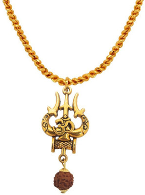 Kuttumb Gems & Jewels Gold-plated Brass Pendant Set