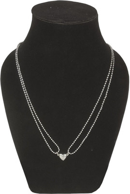 m a enterprises C 743_RR JSE-astro+hrt prndent Silver Stone Pendant Set