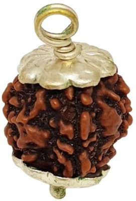 Beautum 4 Mukhi Rudraksha Four Face Rudraksha Nepali Rudraksha Code:15 Wood Pendant