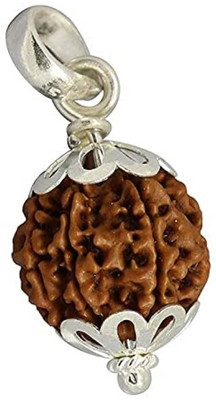 Beautum 4 Mukhi Rudraksha Four Face Rudraksha Nepali Rudraksha Code:2 Wood Pendant