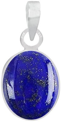 PTM lapis lazuli 8.25 Ratti or 7.50 Ct Gemstone Men & Women bis Hallmark 925 Sterling Silver Stone Pendant