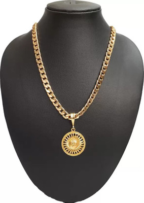 BHASHIMI 1 gram Pendant set With chain “20” Inches for man and boy New design new year Gold-plated Plated Copper Chain Set