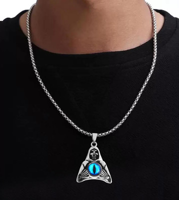 TODANI JEMS Evil Eye Grim Reaper Gothic Satan Sheep Skeleton/Skull Pendant Locket Necklace Stainless Steel Pendant Set