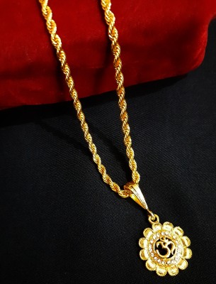 Aviate Gold-plated Diamond Alloy Pendant Set