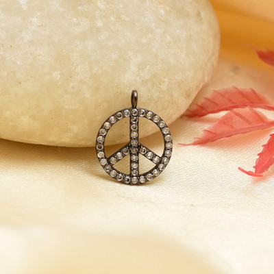 Soundarya Cubic Zirconia Sterling Silver Pendant