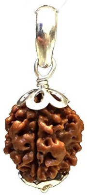 JangraBro 3 Mukhi Rudraksha Three Face Rudraksha Nepali Rudraksha Code:1 Wood Pendant