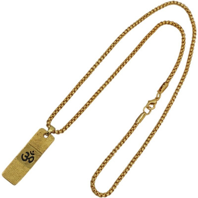 AstroVidhanart Trending hindu religious lord Shiva Mahadev mahakal Shankar trishul Locket Gold-plated Brass, Alloy Locket Set
