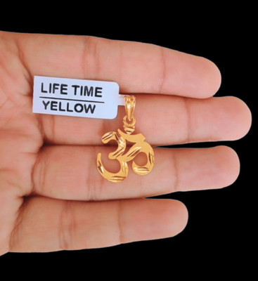 DIVS FASHION OM GOLD PLATED PENDANT LIKE 1 GRAM GOLD PLATED Gold-plated Brass Pendant