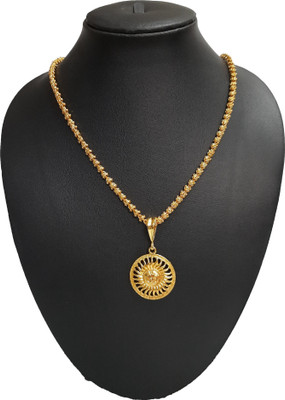 Sipradh Gold-plated Cubic Zirconia Alloy Pendant Set