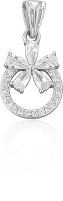 Shubhamkrit Jewels Elegant Silver Flower Pendant Necklace Sterling Silver Locket Set