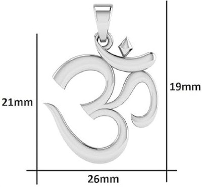 Sidharth Gems Om Pendant Locket in Pure 92.5 Sterling Silver For Unisex Adult Sterling Silver Sterling Silver Locket