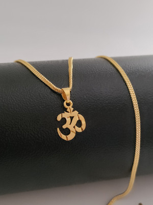 Shree Fashions World Gold-plated Brass Pendant Set