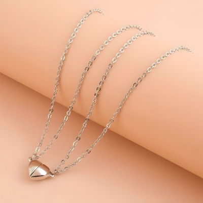 Diivine Hindu Magnetic Heart Stainless Steel Pendant Set