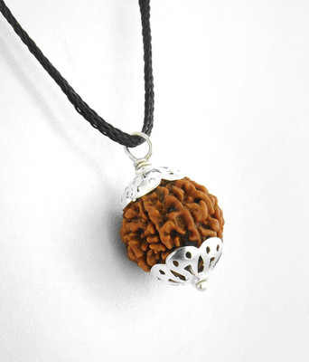 Divine rudras 5 Mukhi Rudraksha Pendent Wood Pendant