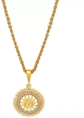 LABHUBAMON 1 gram Pendant set With chain “20” Inches for man and boy New design new year Gold-plated Plated Copper Chain Set