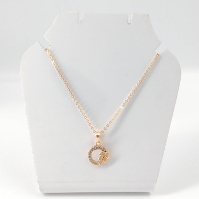 NEW RUDRAKSH Fancy Chain For Girls. Trending Chains For Girls. Pendant Locket For Girls.. Gold-plated Diamond Brass Pendant Set