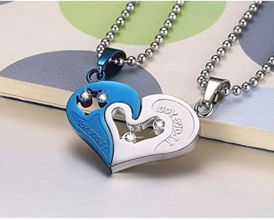 Animated F 88_JS RV-NELA DIL Silver Stone Pendant Set