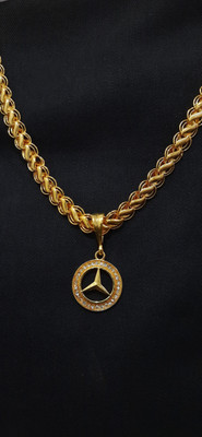 Vitthalesh vv & koyali chain Gold-plated Diamond Alloy Pendant Set