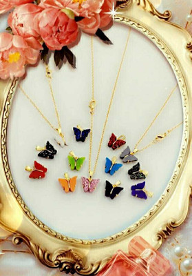 EKTASALESS Gold-plated Beads Brass Pendant Set