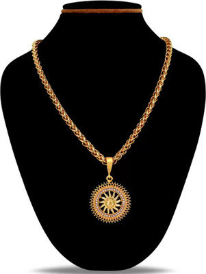 BHASHIMI 1 gram Pendant set With chain “20” Inches for man and boy New design new year Gold-plated Plated Copper Chain Set