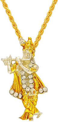 PLACIDO Gold-plated Cubic Zirconia Stone Pendant Set