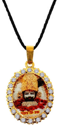 Animated F 61_JS khatu pen-idggv Gold-plated Stone Pendant Set
