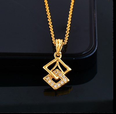 PYR JEWELS gold locket pendant for men Gold-plated Brass Pendant Set