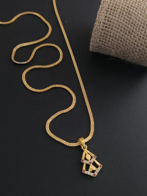 Yuktira Collection Gold-plated Brass Pendant Set