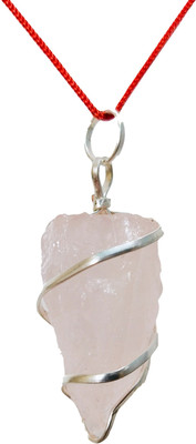 Devadidev Rose Quartz Stone Pendant Natural Raw Rough Wire Wrapped Pendant Quartz Stone Pendant