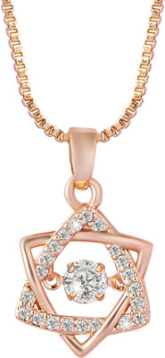 Shining Jewel Gold-plated Brass Pendant