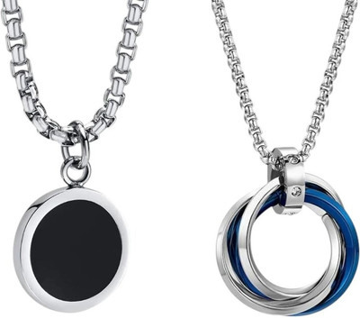 najrota Pendant For Men | Boys Chain Locket | Fashion Locket | Lockets Sterling Silver Alloy, Alloy Pendant Set