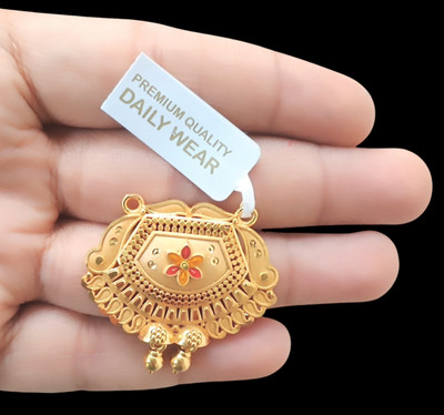 DIVS FASHION BELL SHAPED DESIGN GOLD PLATED MANGALSUTRA PENDANT Gold-plated Brass Pendant