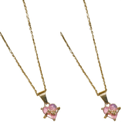 HEM RUPA Exquisite Locket and Chain Designs for Men, Boys, Women and Girls Gold-plated Metal, Metal Locket Set