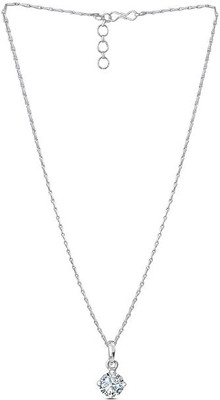 TAP Fashion Silver Cubic Zirconia Brass Locket Set