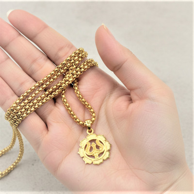 aklina 1 gm Exclusive Single Locket Set Gold-plated Alloy Locket Set