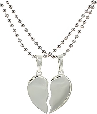 BelFolk Broken Heart Stainless Steel Pendant Set