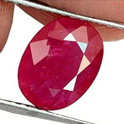 Sidharth Gems 7.25 Ratti 6.00 Carat Natural Burma Ruby Manik Birthstone Stone Original Ruby Stone