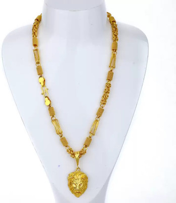 LABHUBAMON 1 gram Pendant set With chain “20” Inches for man and boy New design new year Gold-plated Plated Copper Chain Set
