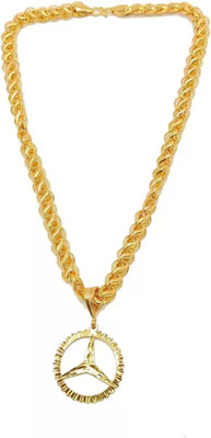 hisa 1 gram Pendant set With chain “20” Inches for man and boy New design new year Gold-plated Plated Copper Chain Set
