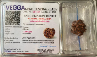 Vegga Ganesh rudraksha nepali/ ganesh certified Wood