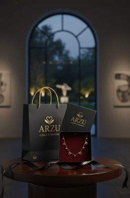 Arzu ARZU Amora Luxe Necklace Gold-plated Zircon Stainless Steel Pendant