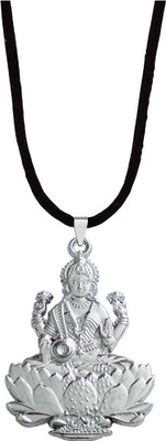 Shiv Jagdamba Rhodium Metal Pendant